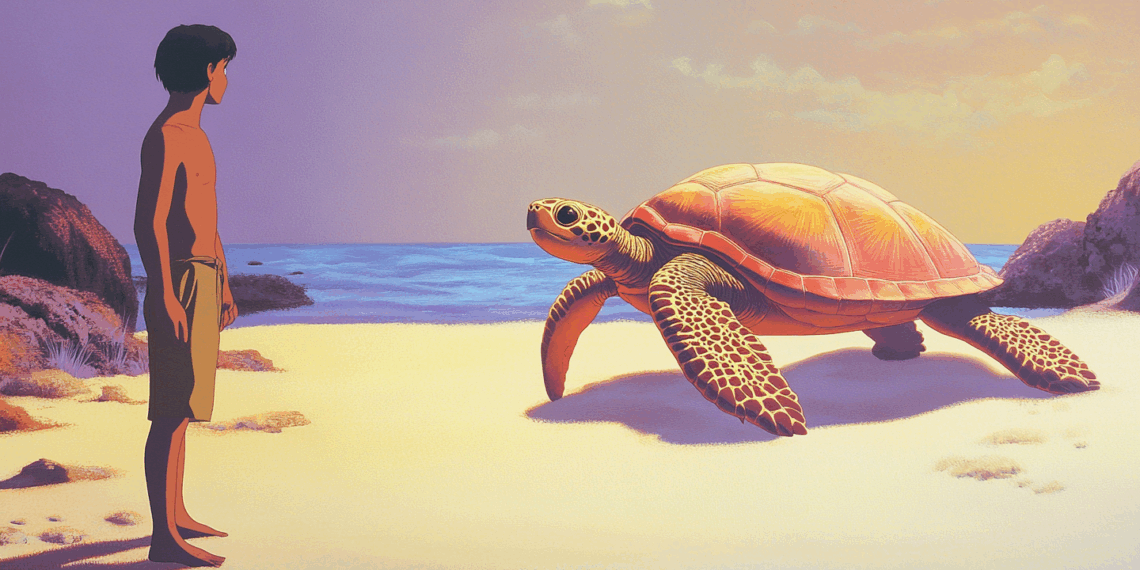 LA TORTUGA ROJA: LA RENDICIÓN AL TIEMPO